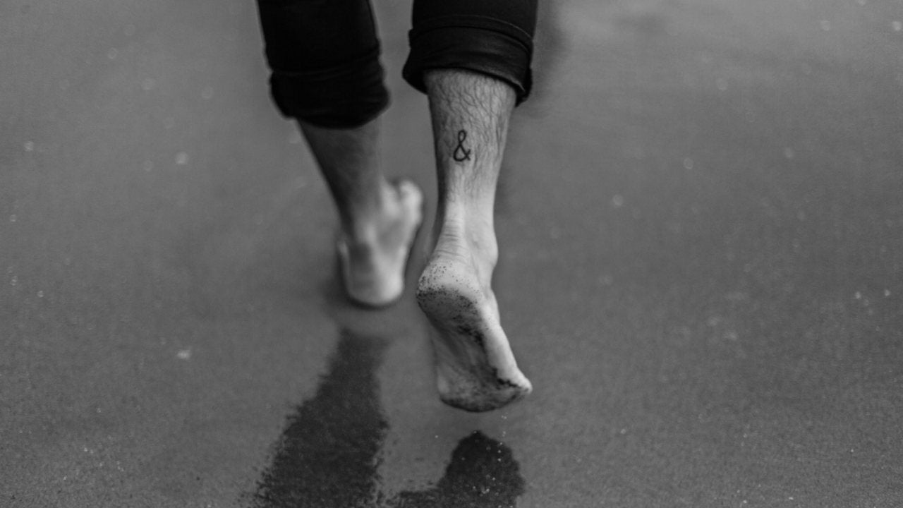 close up of someone's feet who has diabetes