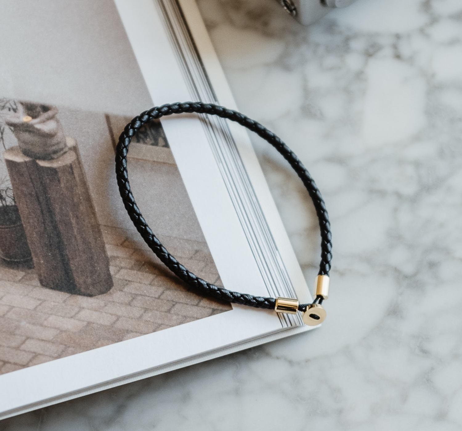 Gordon Leather Bracelet Gold