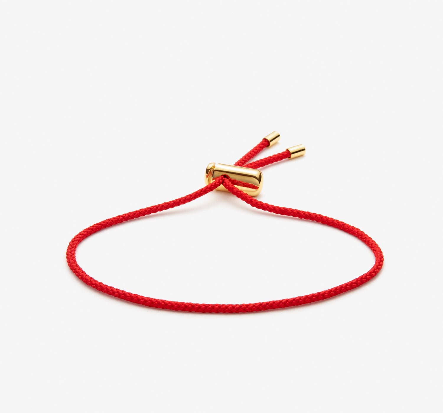 Cameron Cord Bracelet  Red / Gold - Oliver Cabell