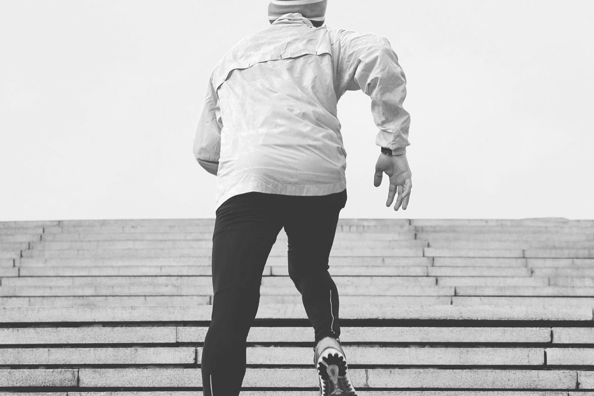 Man doing high impact activity while recovering from plantar fasciitis