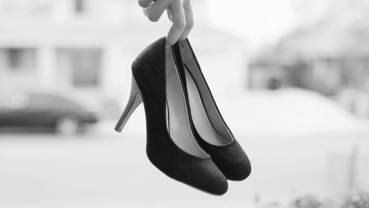 high heels that caused foot pain
