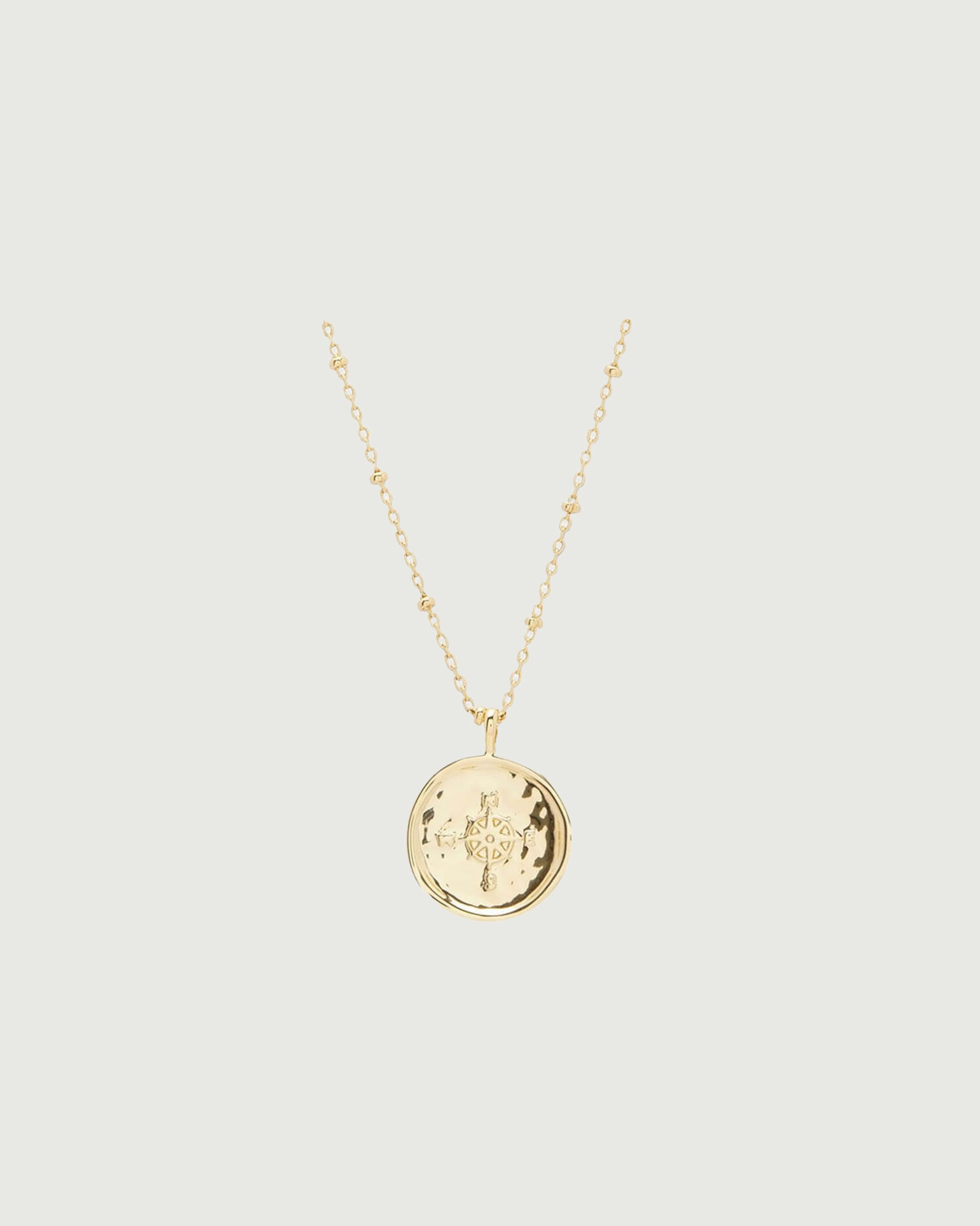 Compass Necklace | Gold