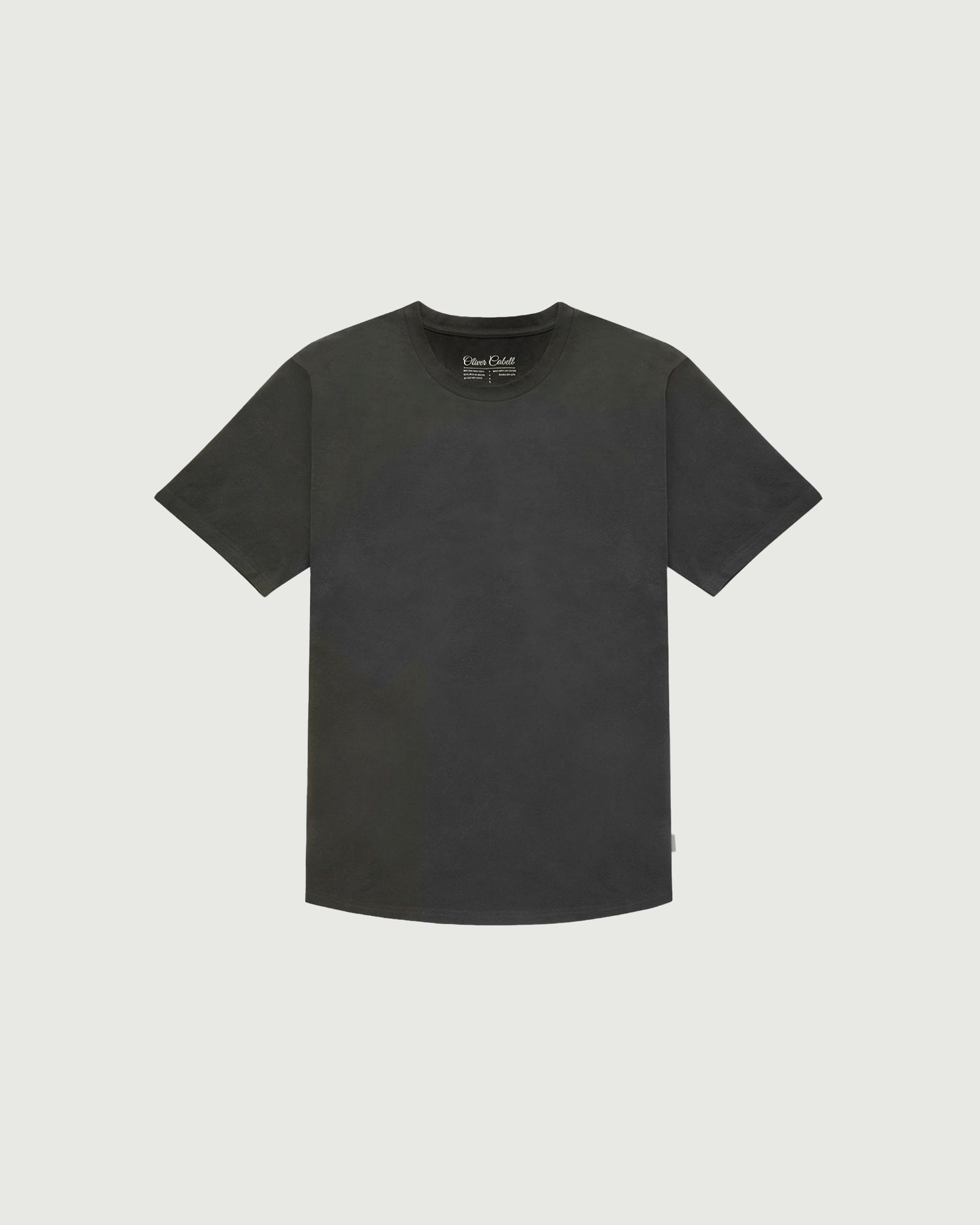 Curved Hem Tee | Charcoal