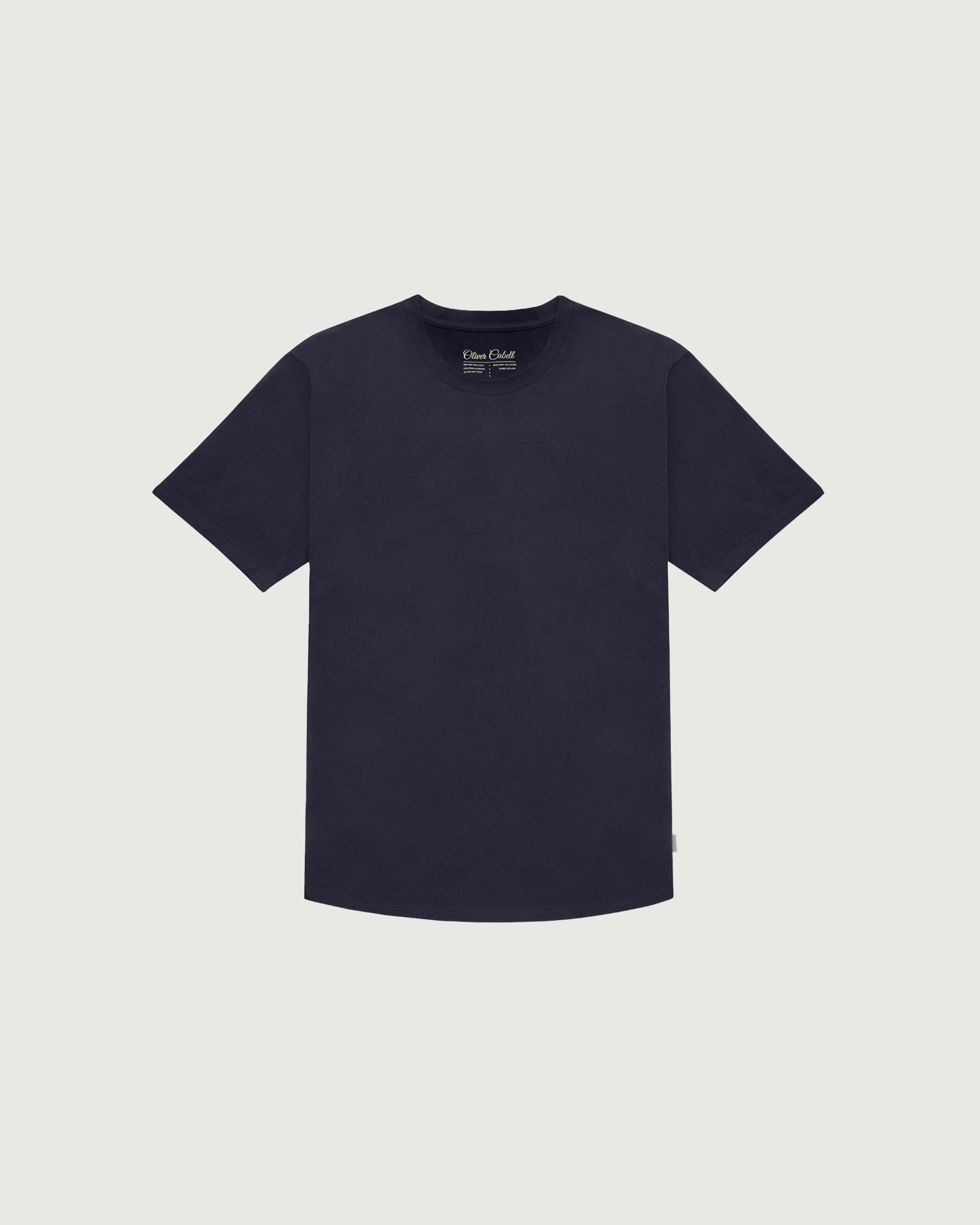 View Curved Hem Tee | Navy