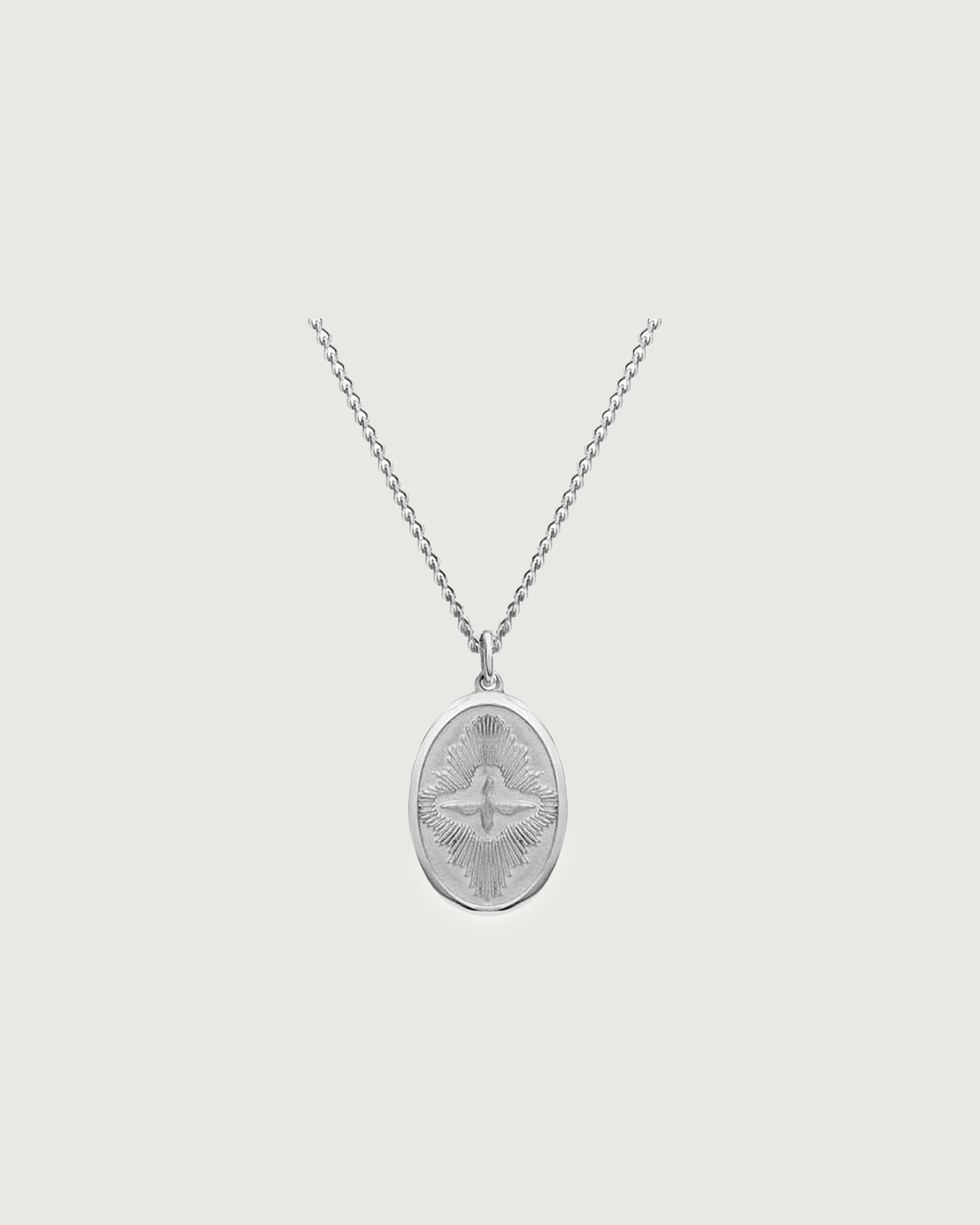 Dove Pendant Necklace | Silver