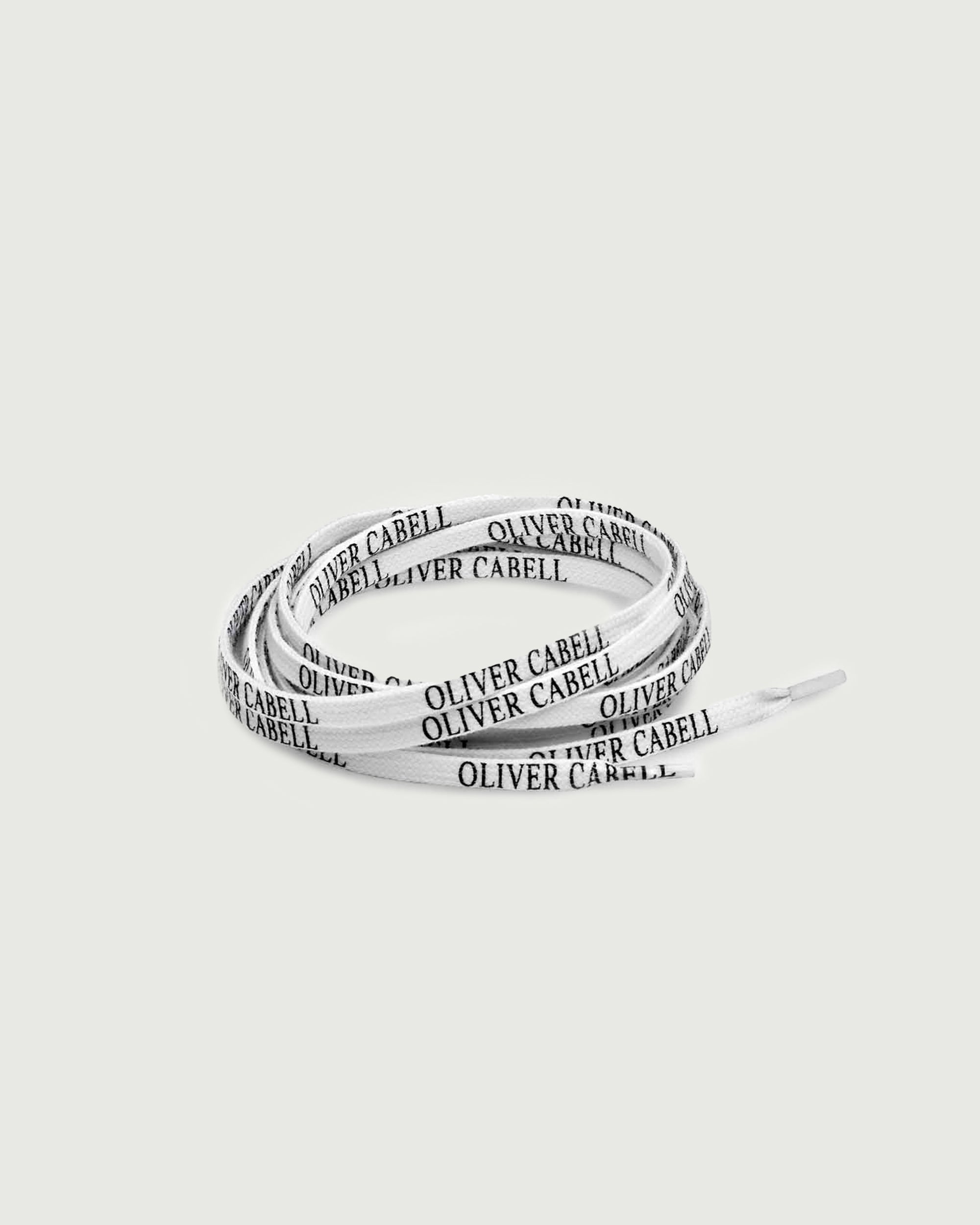 Oliver Cabell White Logo Laces