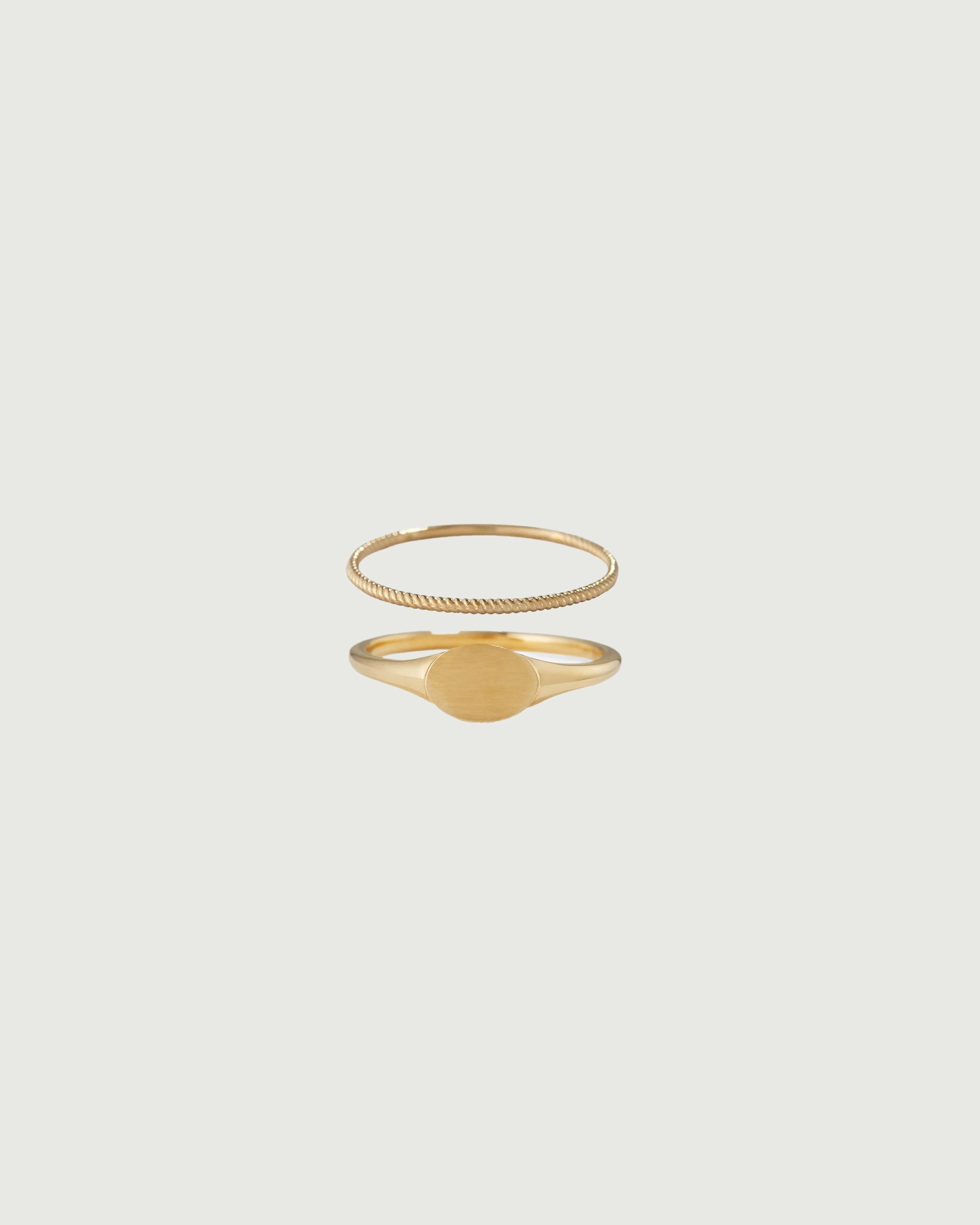 Signet + Twist Set | Gold