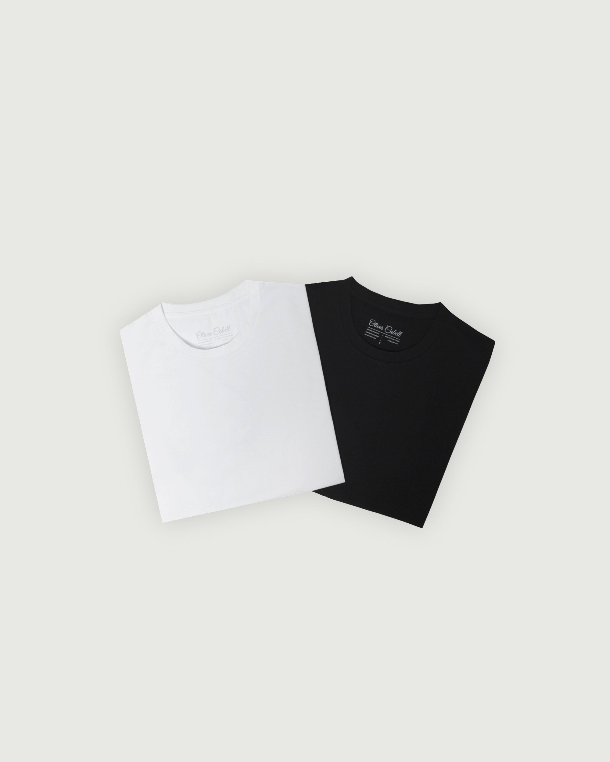 Curved Hem Tee | White