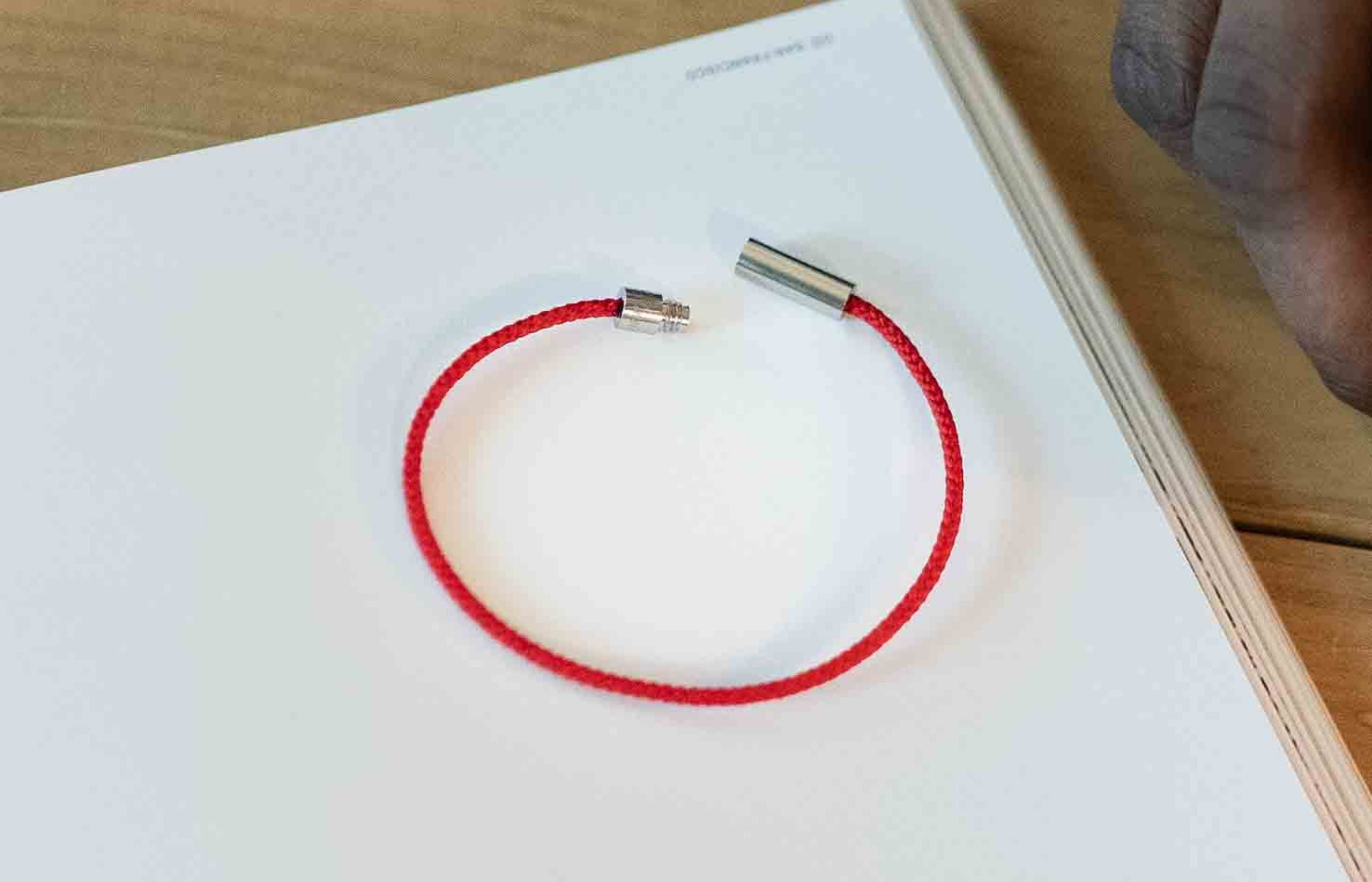 Fern Cord Bracelet | Red