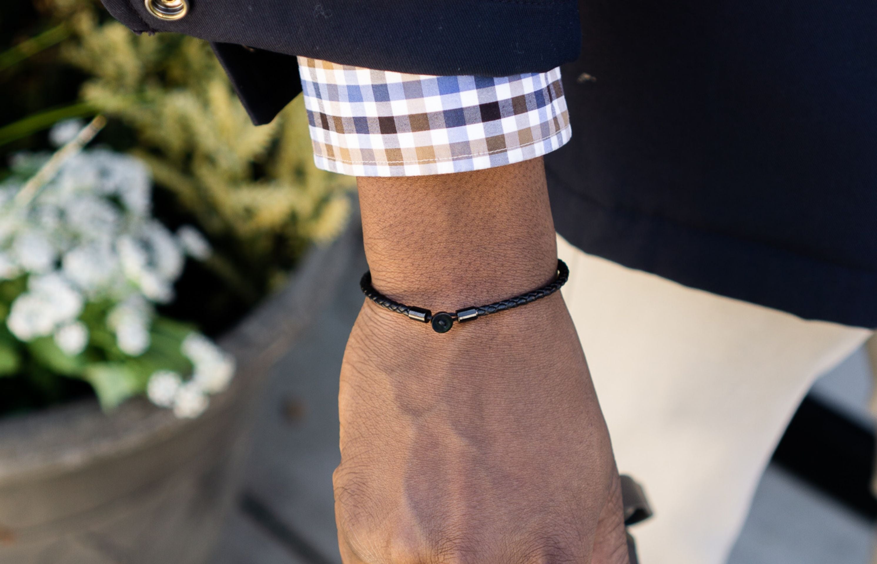 Gordon Leather Bracelet | Black - Oliver Cabell