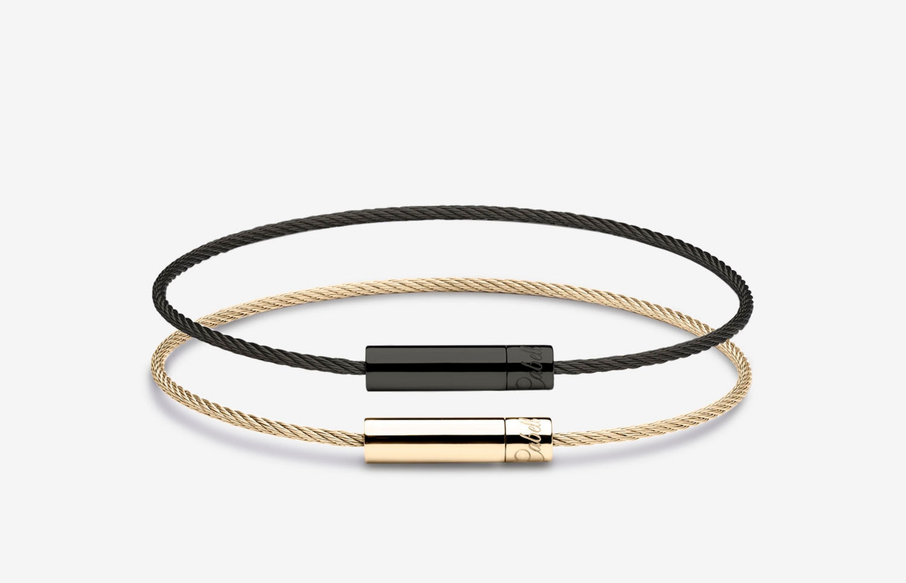 Cameron Cord Bracelet  Black - Oliver Cabell