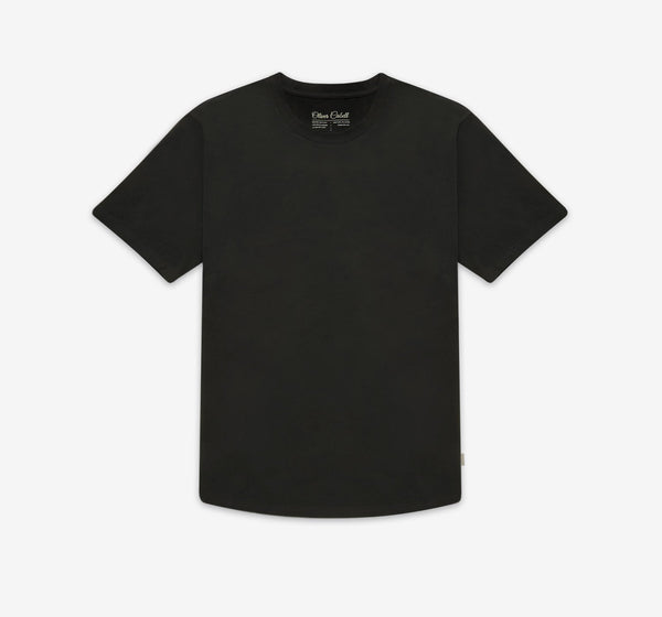 Curved Hem Tee | Black - Oliver Cabell