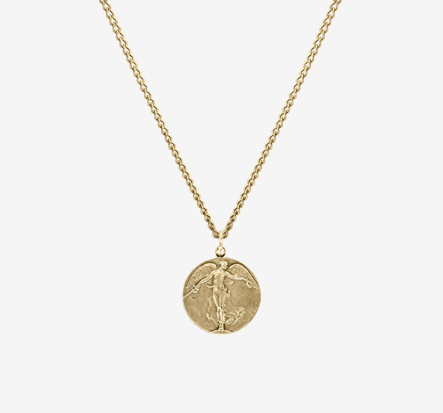 Angel of Mercy Pendant Necklace | Gold